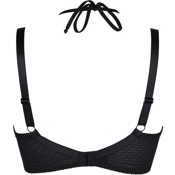 Buy Ploomz Padded Striped Back Bra (B, Free Size) Black at